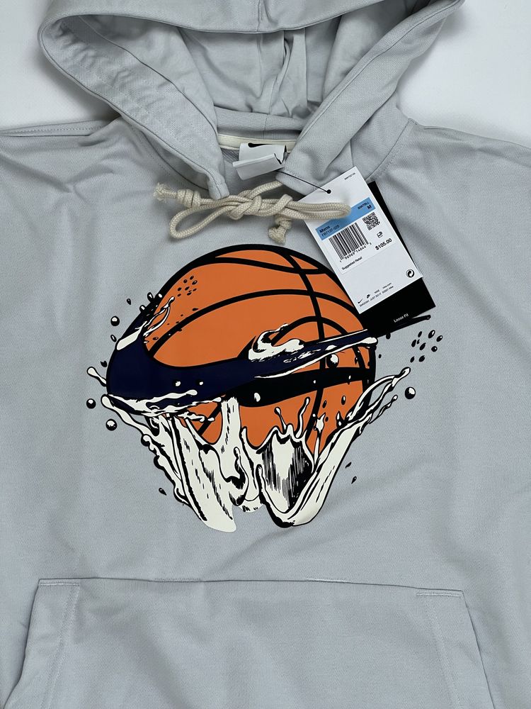 Xуді без флісу Nike Basketball Dri-Fit graphic in gray FB7137-025