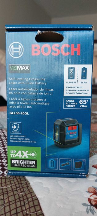 Лазерний рівень нівелір  BOSCH GLL50-20GL