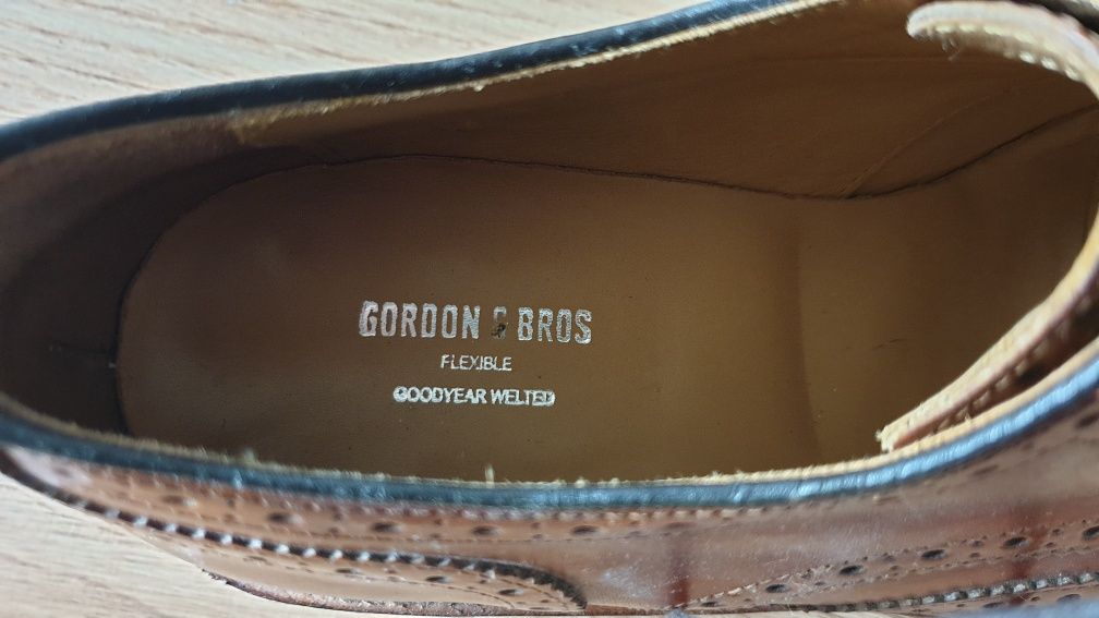 Brogsy KLASYCZNE BUTY skórzane Gordon&Bros rozmiar 40