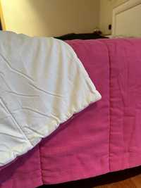 Edredon de cama de solteiro/Almofadas kenzo de decoracao aveludadas