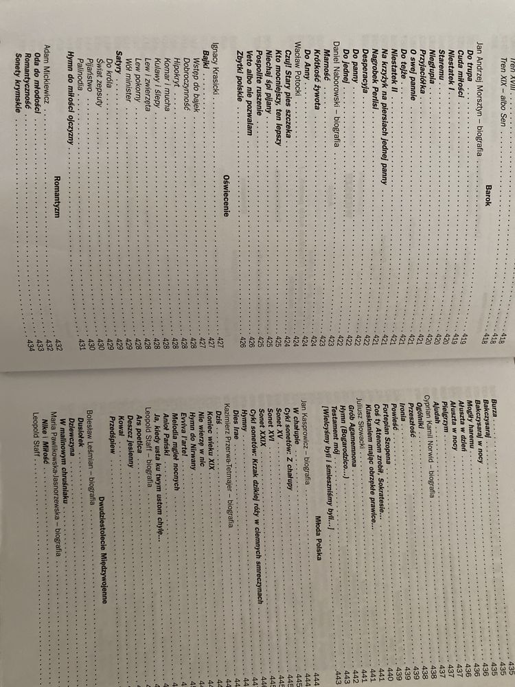 GREG Opracowania lektur i wierszy - liceum, technikum