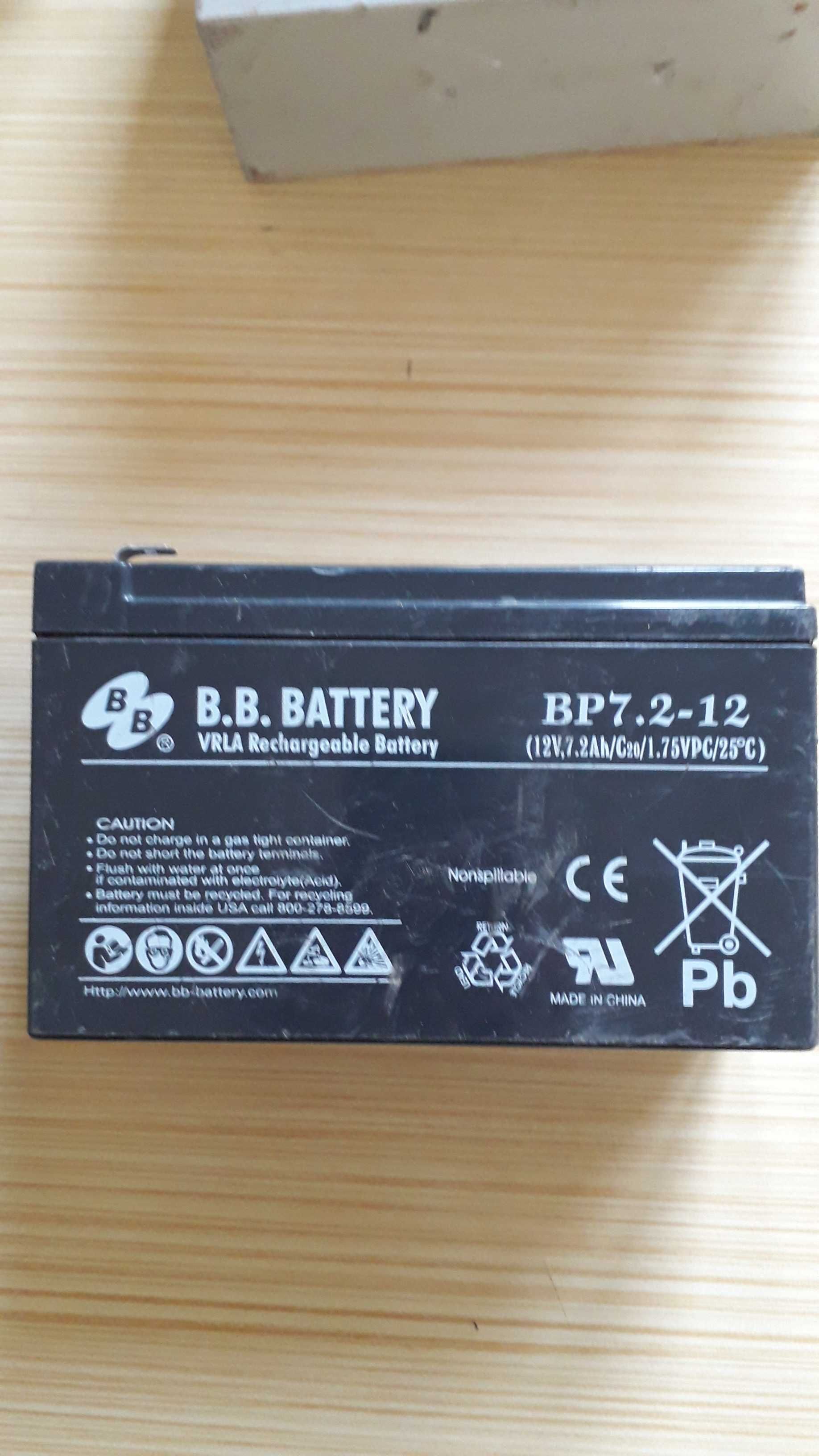 Аккумулятор AGM 12В 7Ачас CSB GP1272   (GPL1272 UPS12360 RBC2 RBC110 )