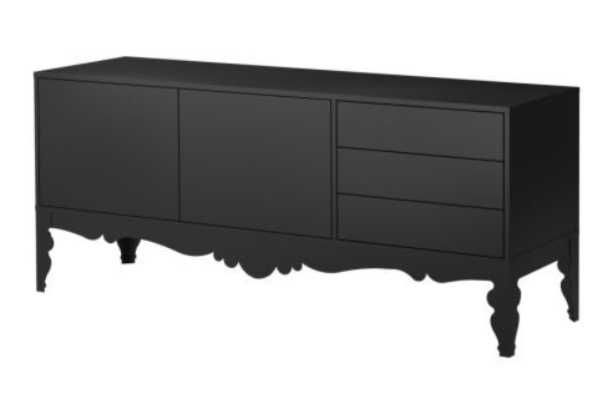 Aparador Preto IKEA Trollsta 183 cm — sideboard/móvel TV, ótimo estado