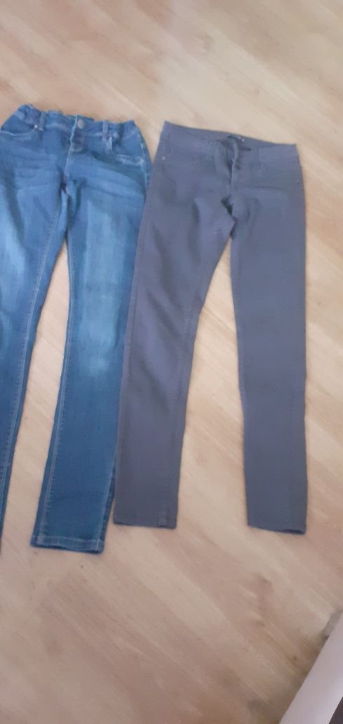 Spodnie jeansy XS 158