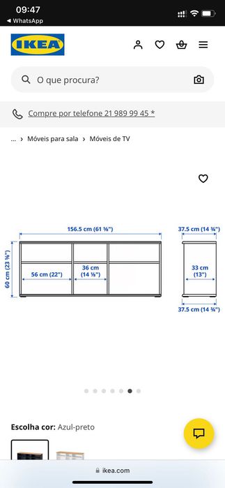 Móvel TV - Ikea SKRUVBY