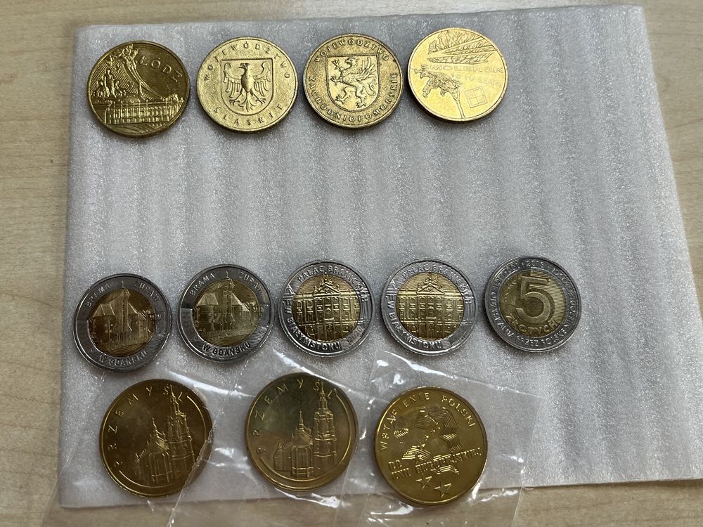 Zestaw 49 monet 2 i 5 okolicznościowych, destrukt, 5 złotych 2008