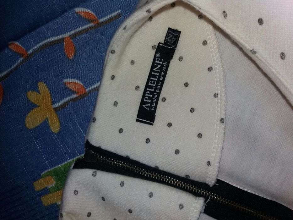 Платье теплое в горох