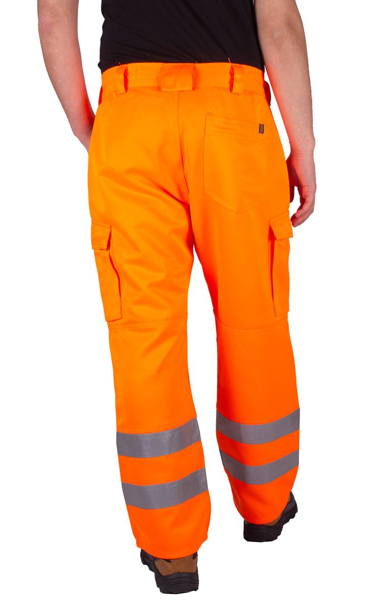 Spodnie Robocze Odblaskowe Pomarańczowe  42 3XL