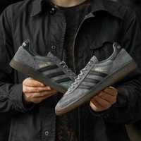 Кроссовки Adidas Spezial Handball Grey серые низкие Адидас кеды