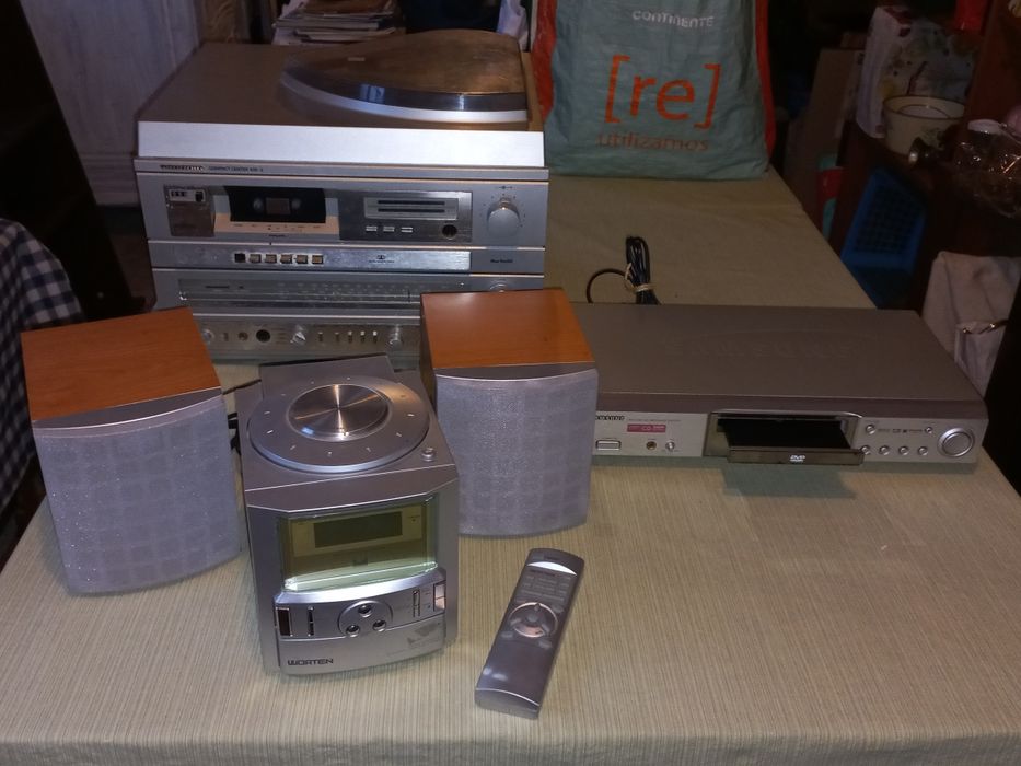 Aparelhagem worten radio leitor cds