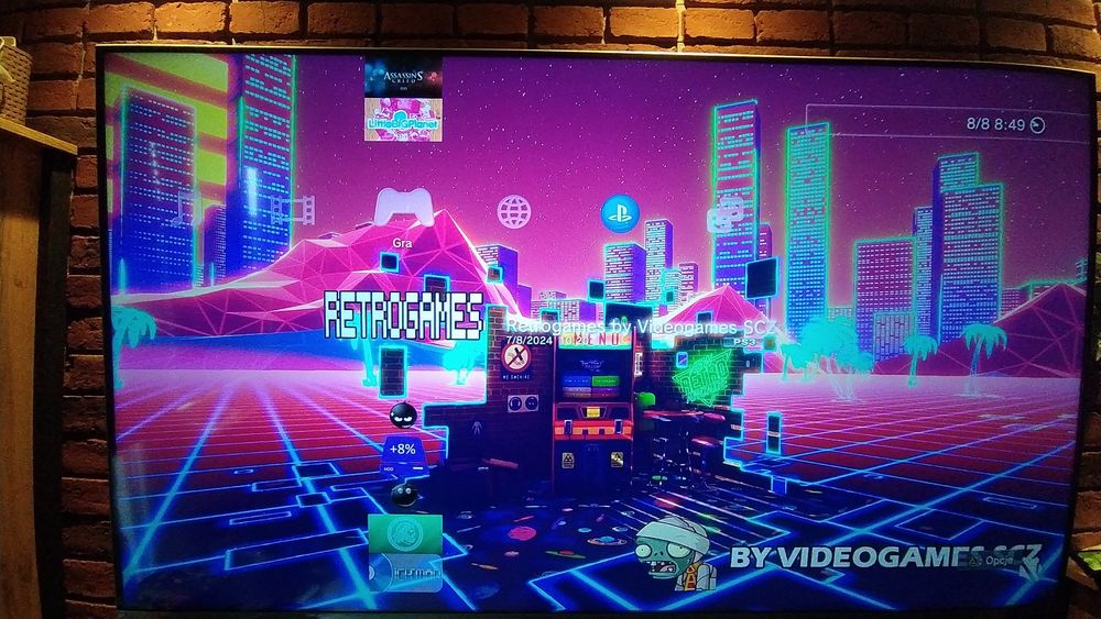 Przerobiona Playstation 3 Slim 4K PRO MOD HFW 4 92 HEN PKGi zestaw