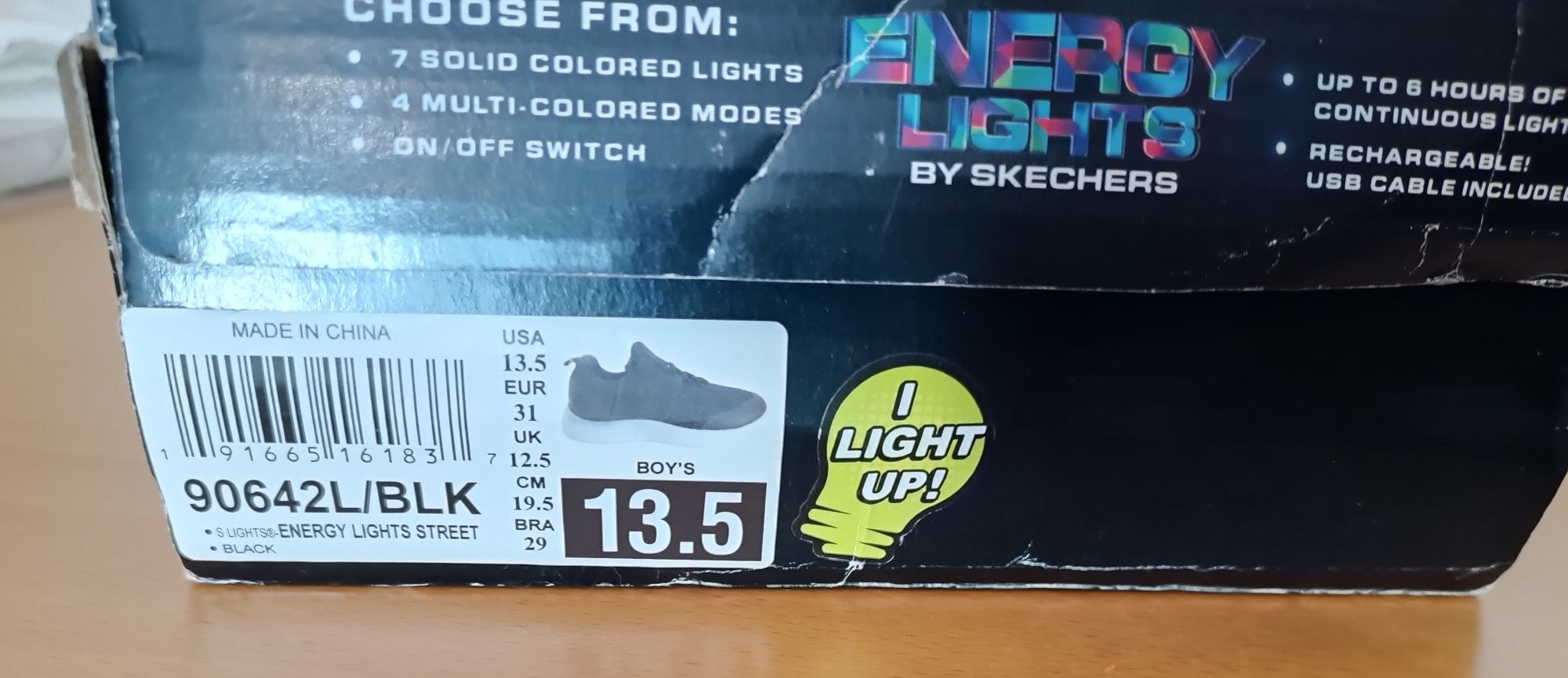 Tênis criança Energy Lights da Skechers tamanho 31