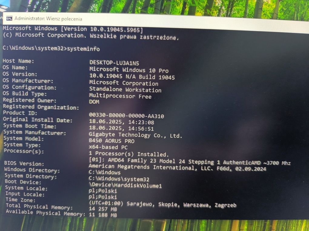 Komputer z Windows 10