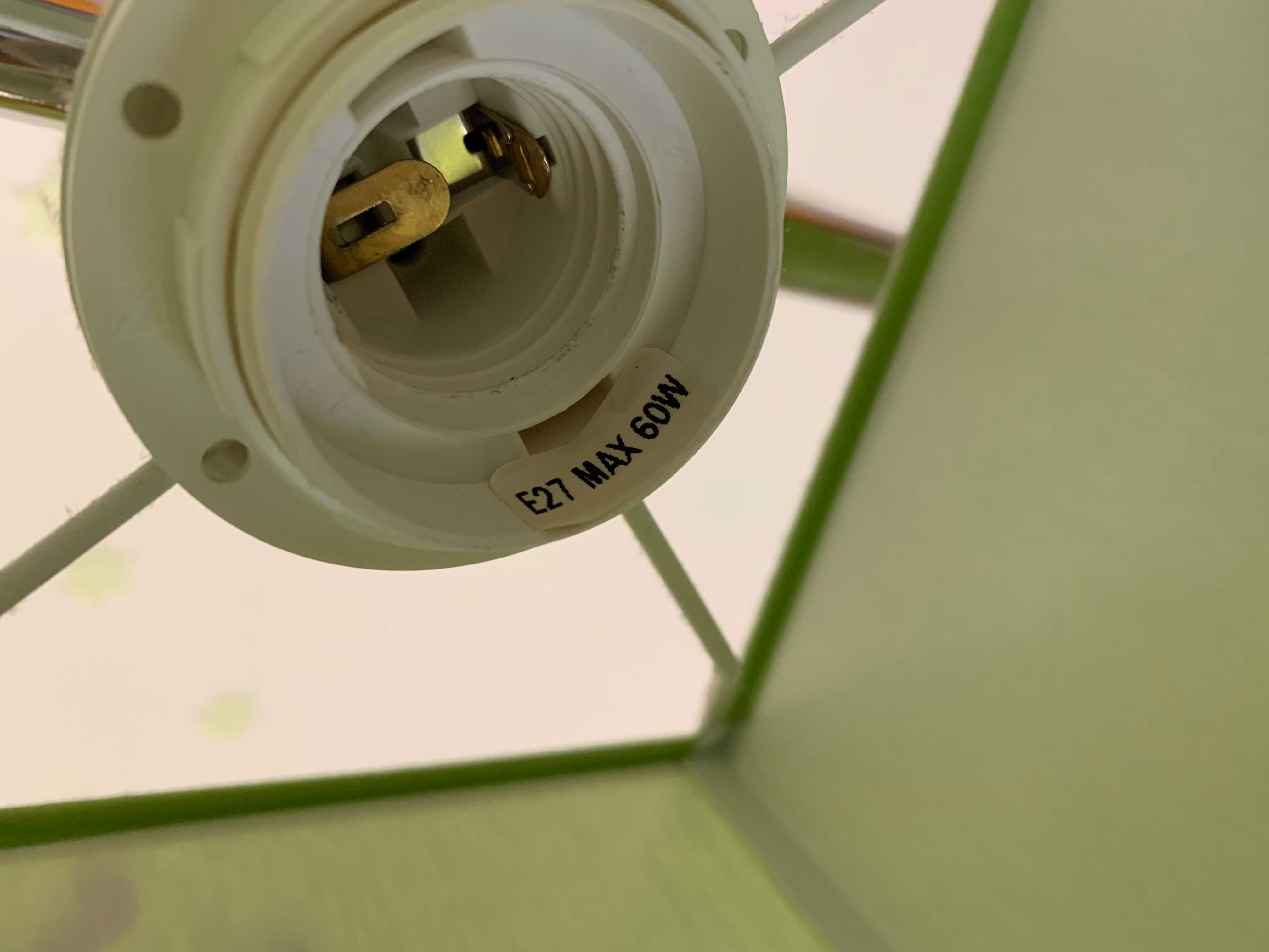 Lampa wisząca sufitowa Żyrandol Oświetlenie Zielone Żabki E27 max 60W