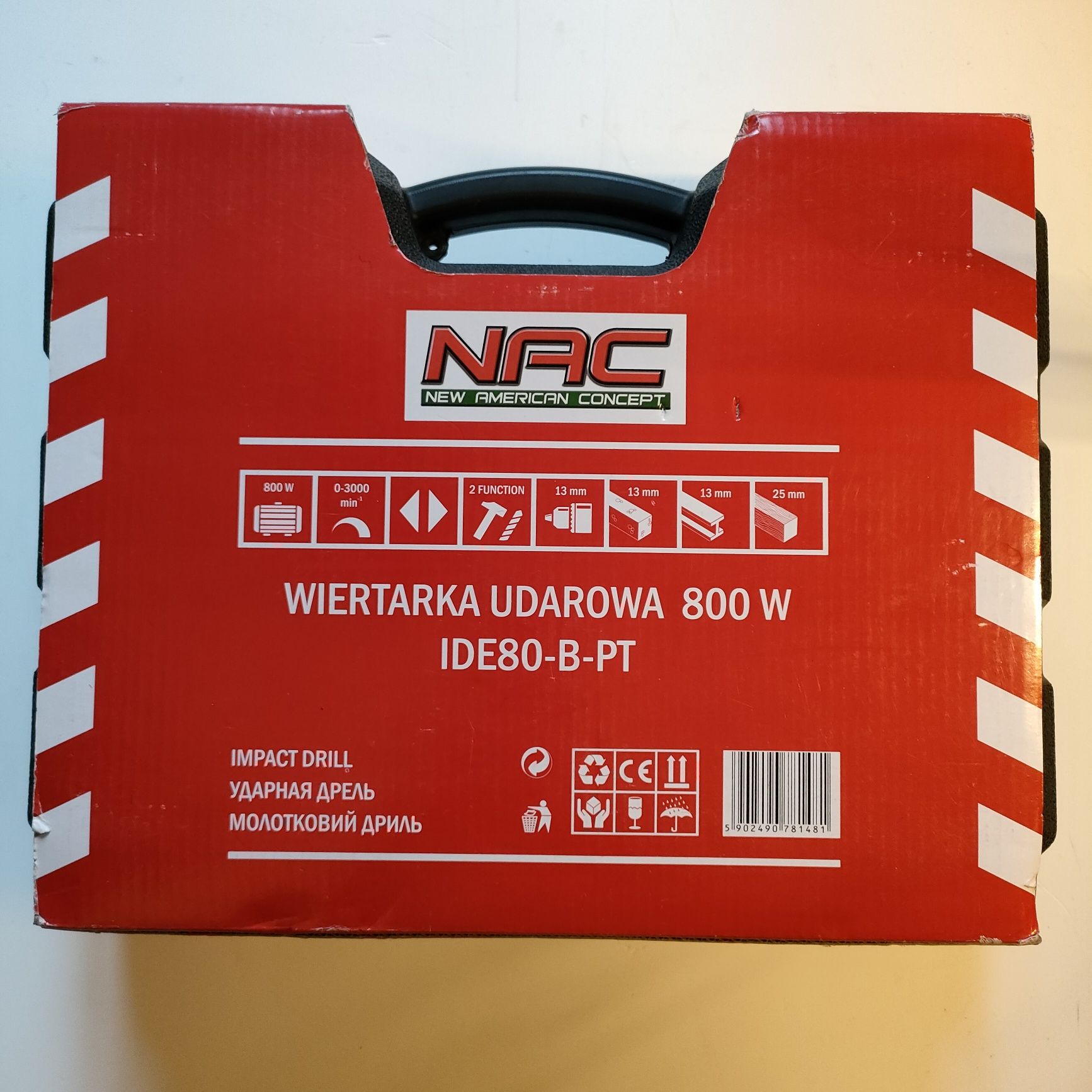 Wiertarka udarowa NAC 800W Z gwarancją producenta.