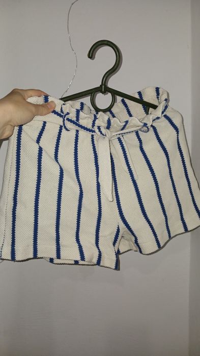 Літні шорти для дівчинки zara 10-13 років, шорти в полоску дівчи