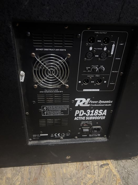 Subwoofer/bas power dynamic