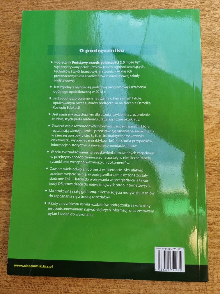 "Podstawy przedsiębiorczości 2.0" podręcznik