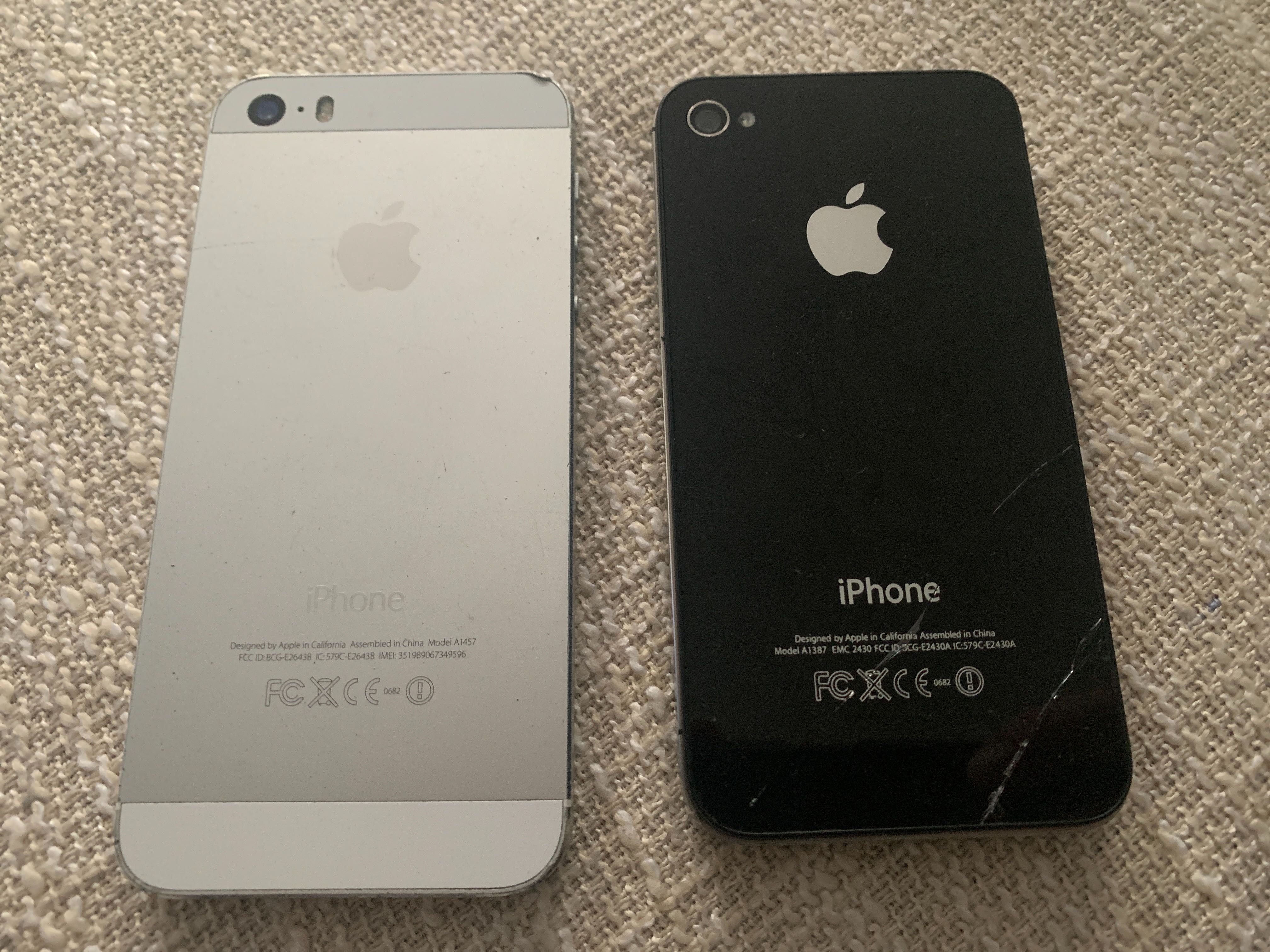 Telefony iPhone 4s i 5s