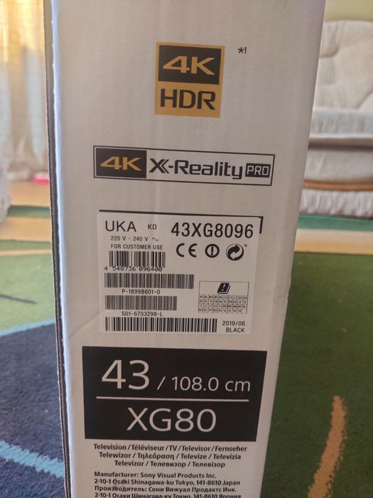 Телевізор Sony KD-43XG8096 (розбитий)