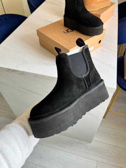 Угги/Угг/Уггі/Уги/Угі/UGG Australia Platform Chelsea Boot Black