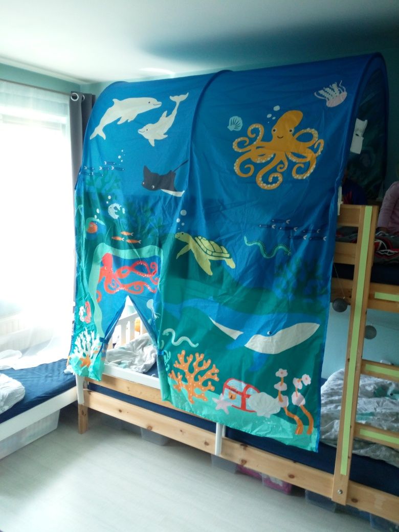 Ikea kura baldachim na łóżko piętrowe ocean