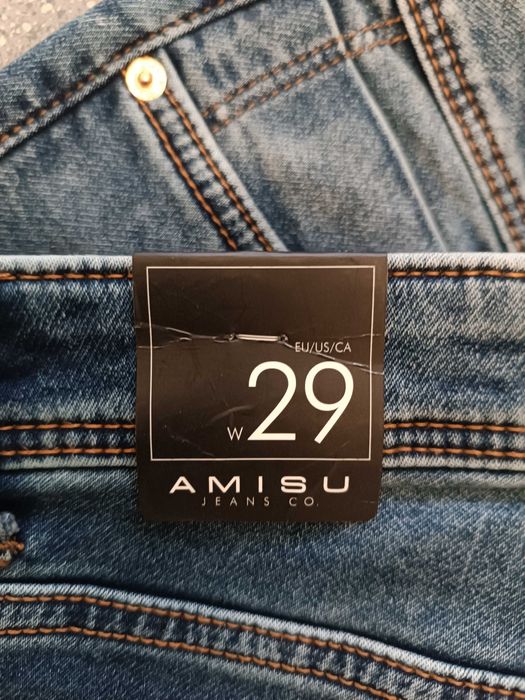 Calça de ganga nova Stretch PT 42