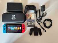 Nintendo Switch OLED + Zelda: Breath of the Wild + Pro Controller