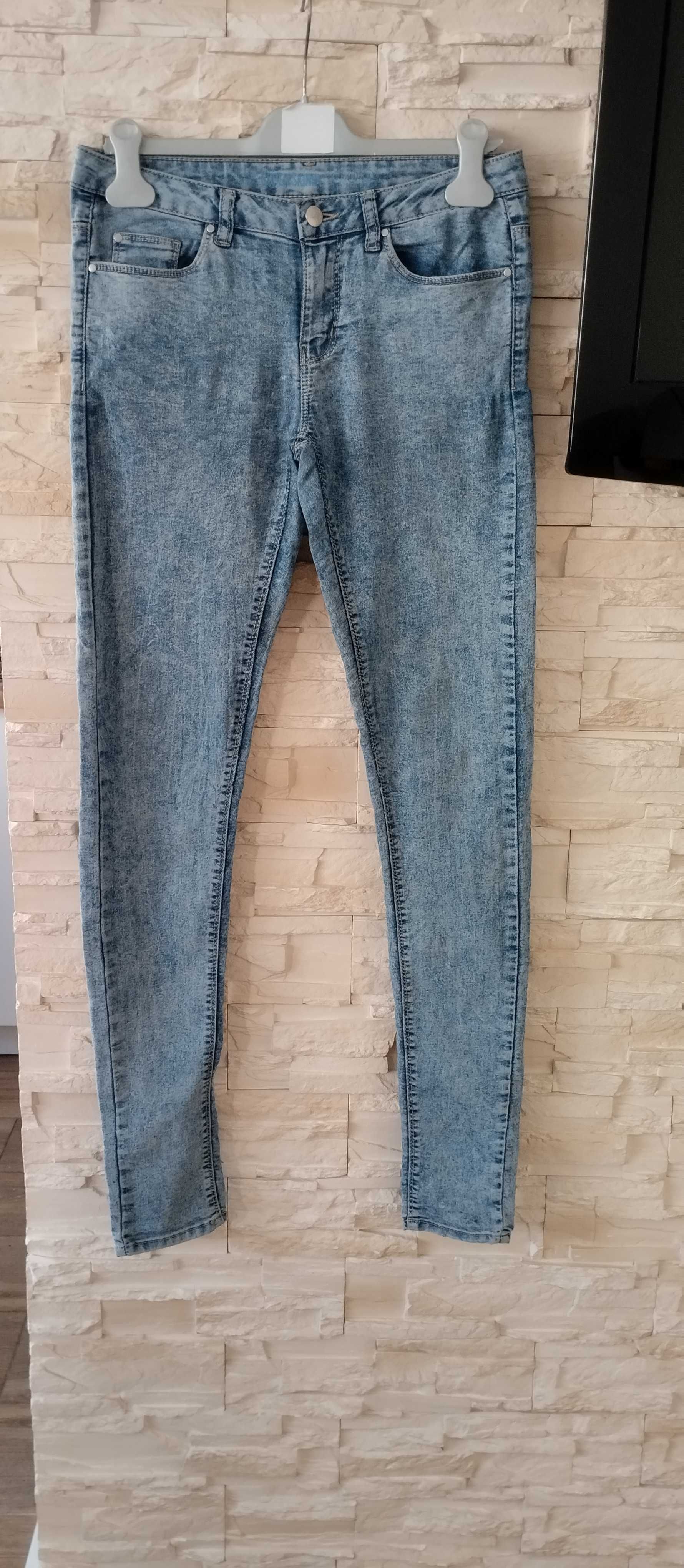 Spodnie jeansowe damskie marmurkowe 36 Denim Co