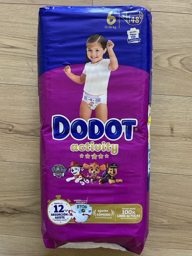 Fraldas Dodot tamanho 6
