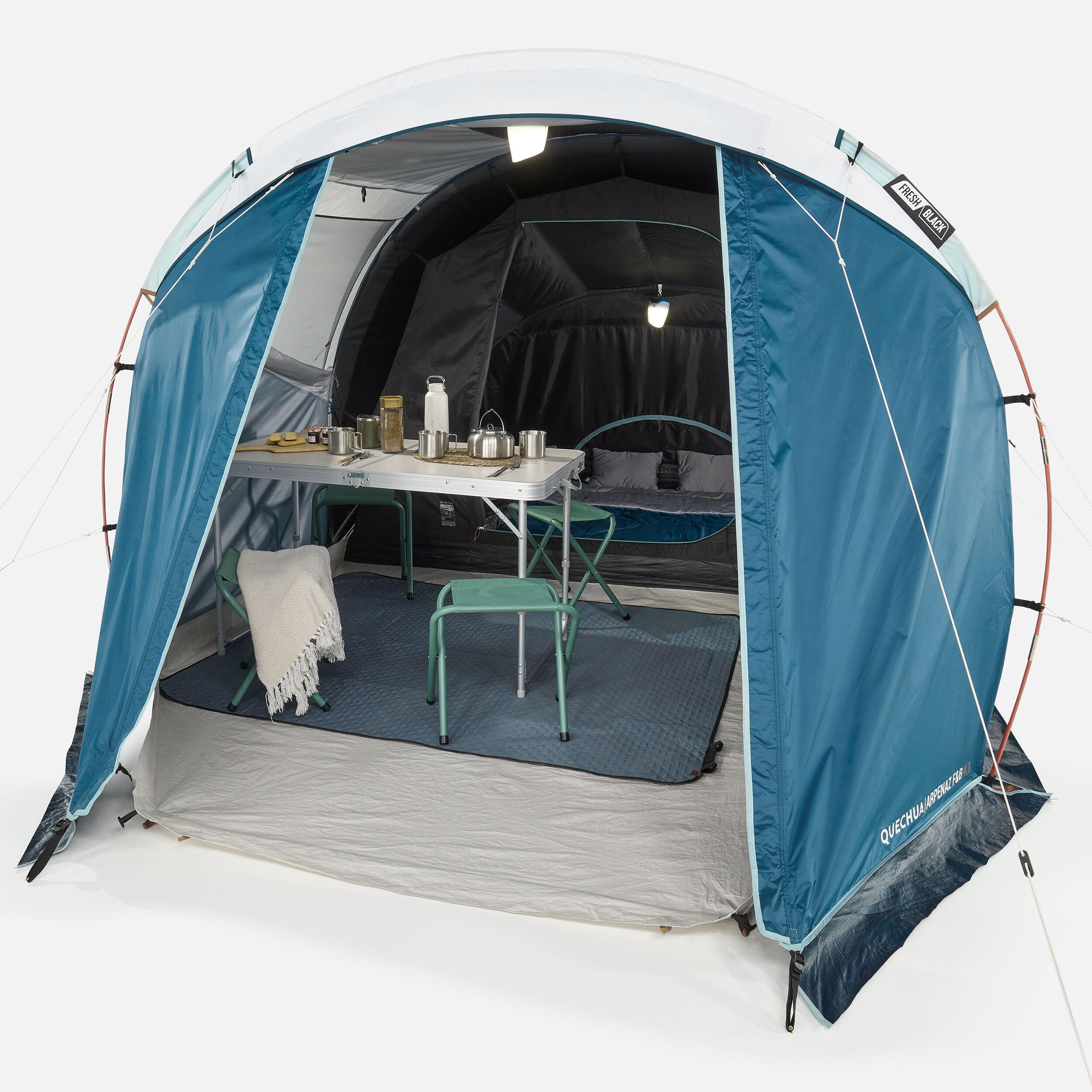 Tenda de campismo com varetas - ARPENAZ 4.1 F&B - 4 pessoas
