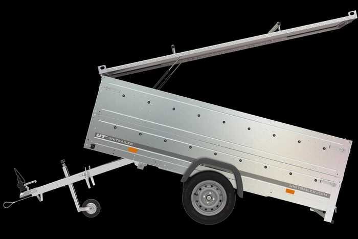 Przyczepka 264x125 UNITRAILER GARDEN 264 KIPP z burtami BIS i pokrywą
