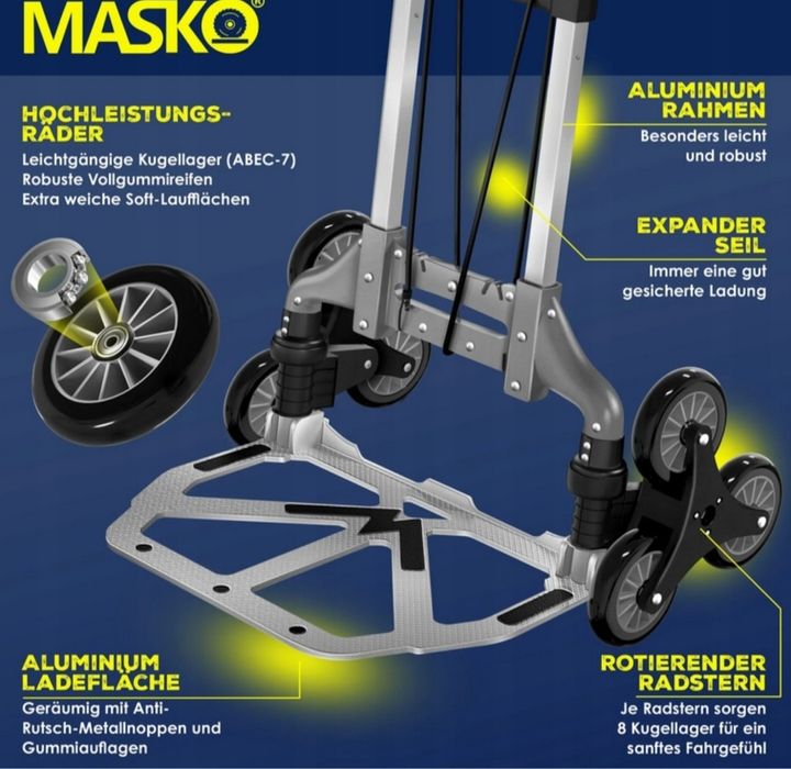 Wózek transportowy na schody 80KG
