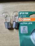 Dwie żarówki P21W 12V
