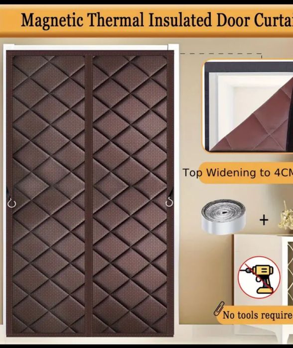 Тепла штора. Штора термоізоляційна магнітна