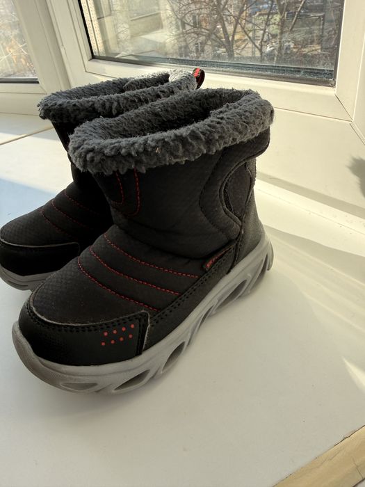Зимові чоботи дитячі SKECHERS S-LIGHTS водонепроникні