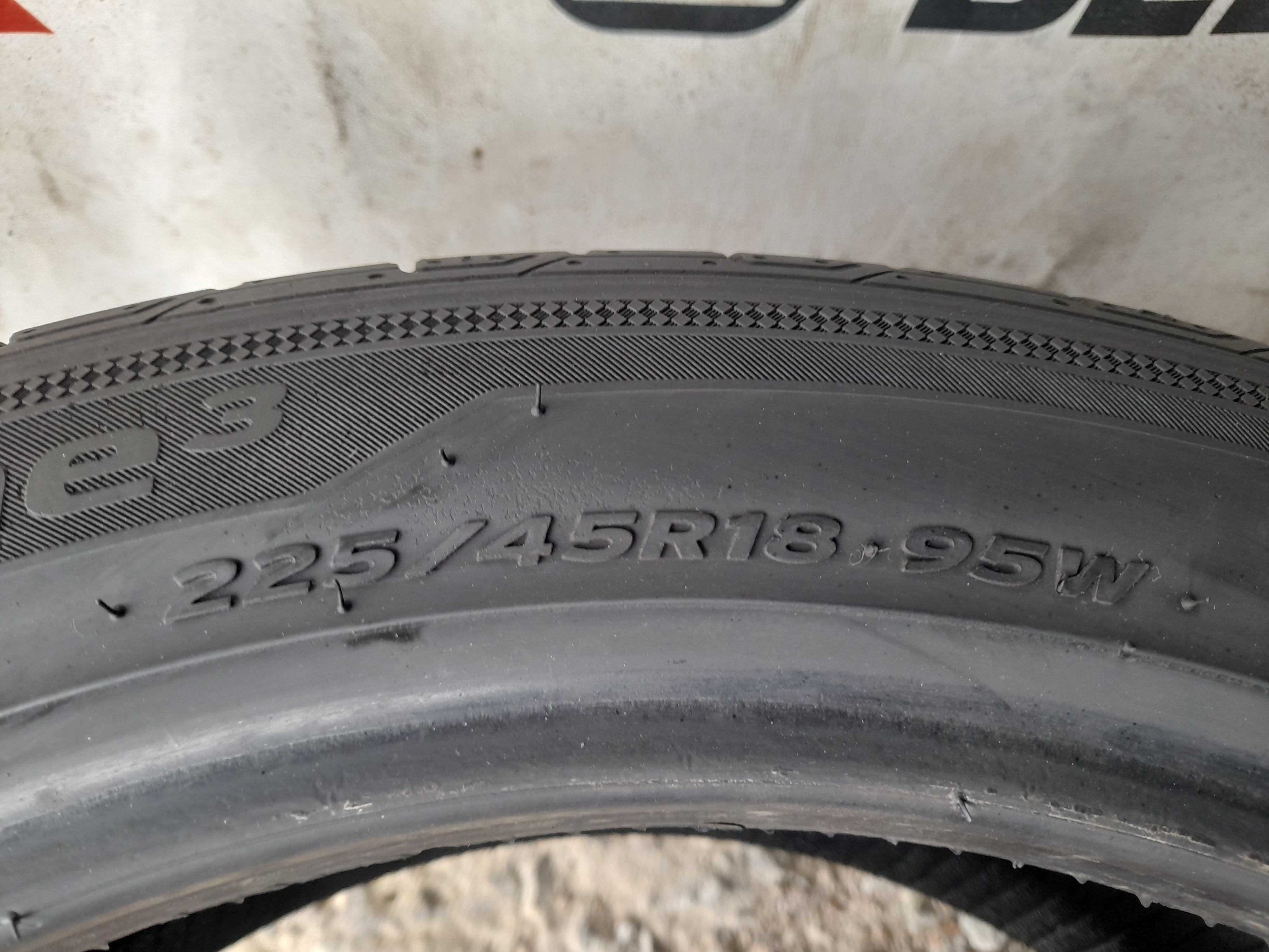 Літні шини 	225/45 R18 Hankook ventus prime 3 95%залишок