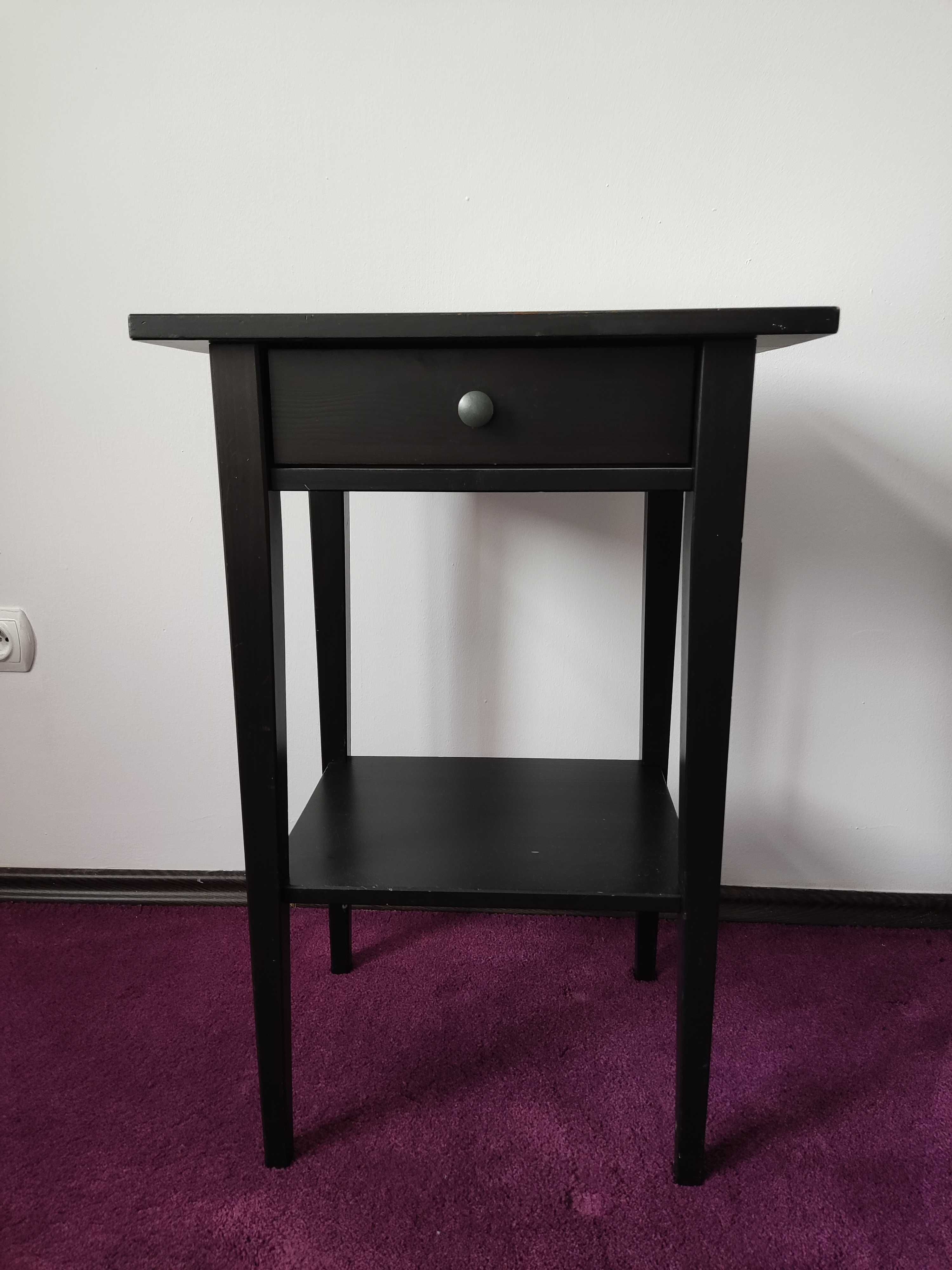 Stolik nocny Hemnes dwa kolory