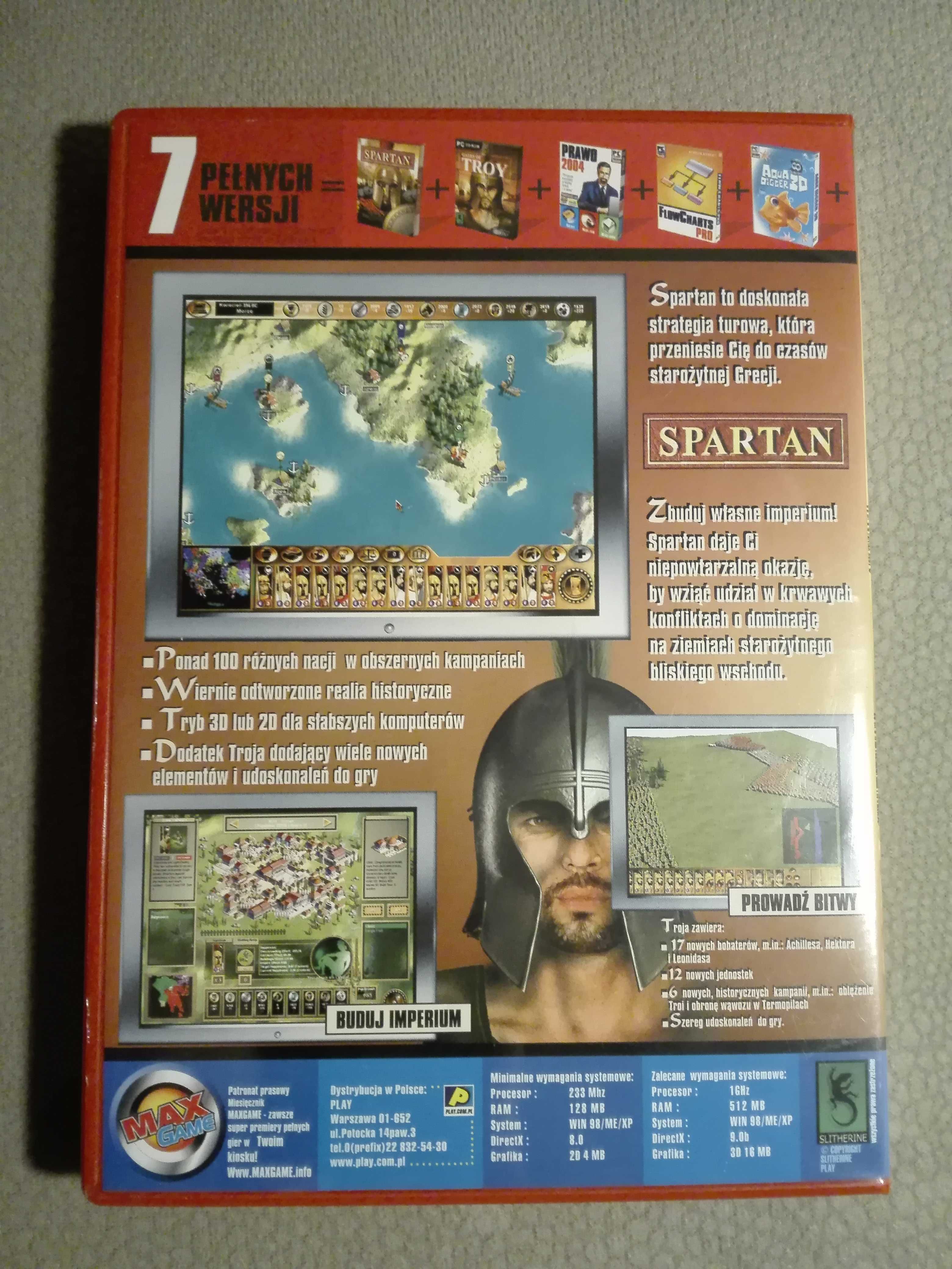 "Spartan" z dodatkiem "Troja" - gra PC