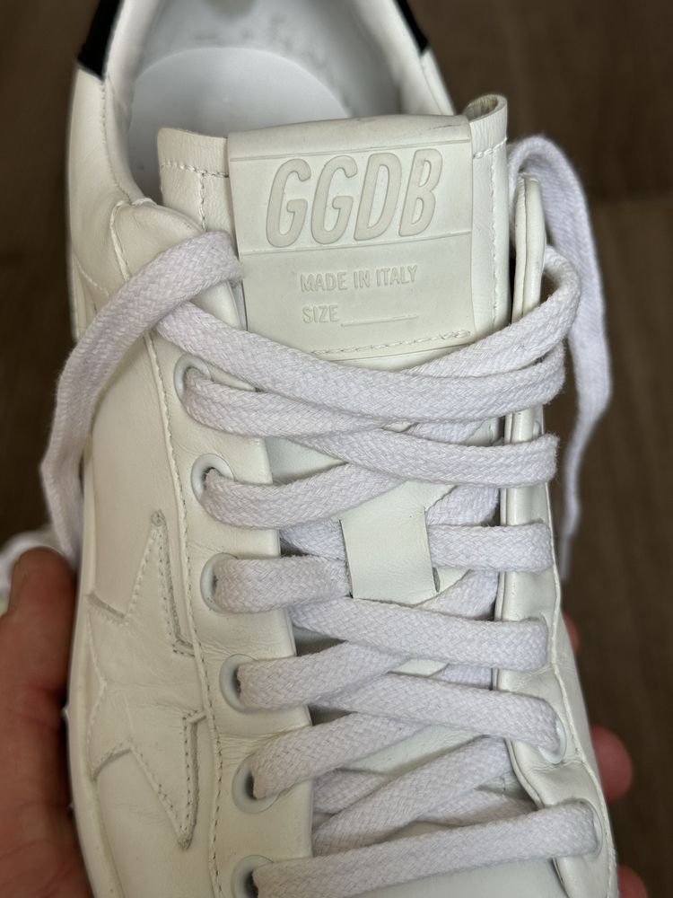 Golden Goose Sneaker Pure Star White Black Heel