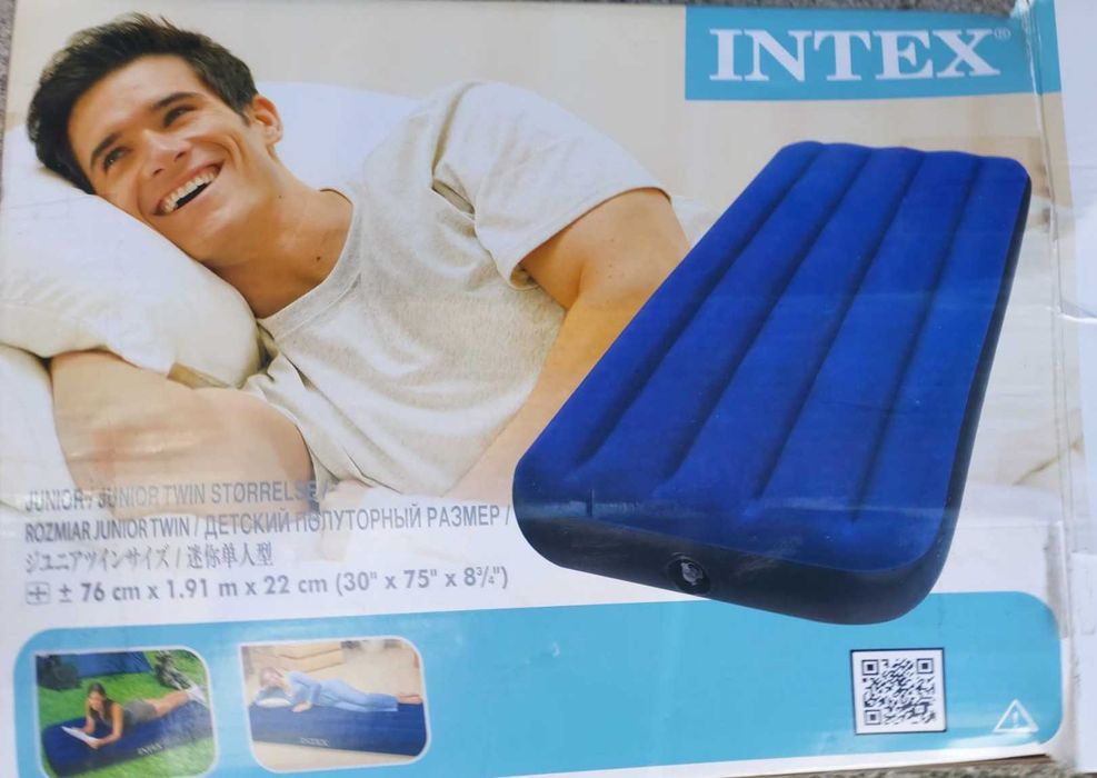 Materac welurowy Intex