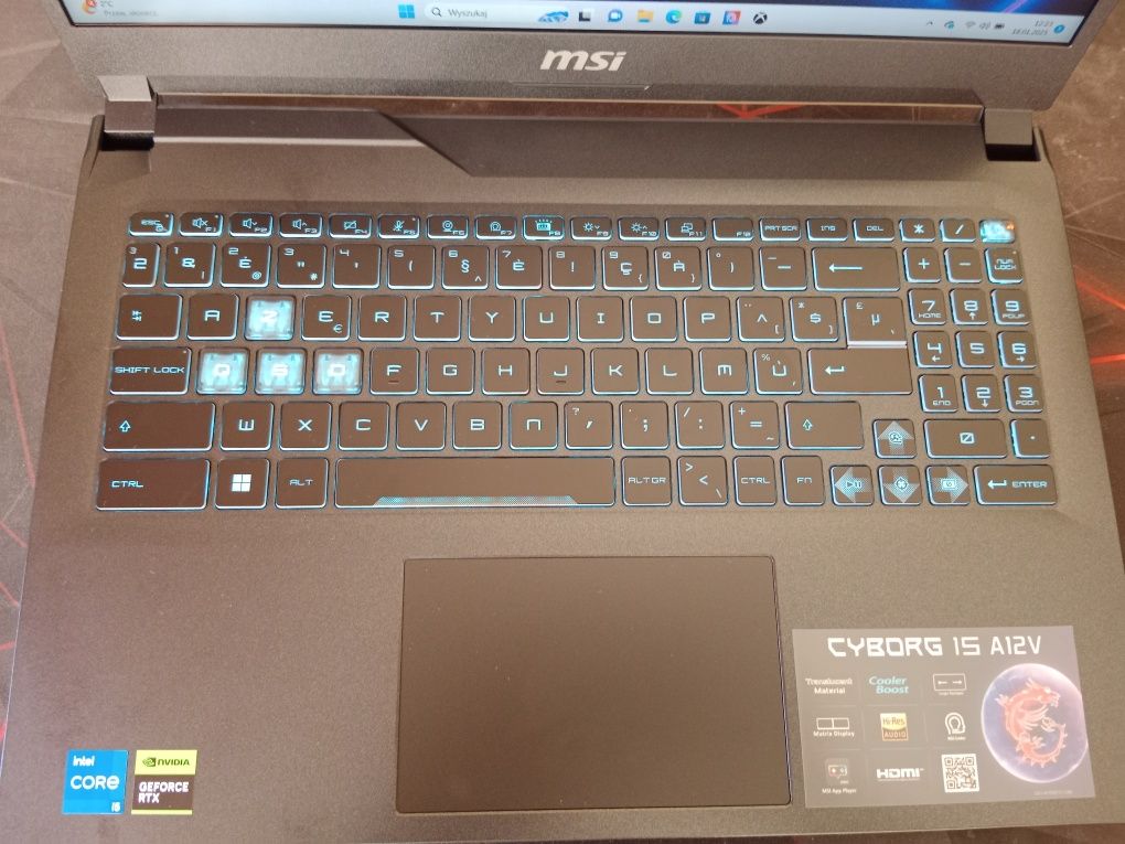 Msi cyborg 15 - stan uzywany