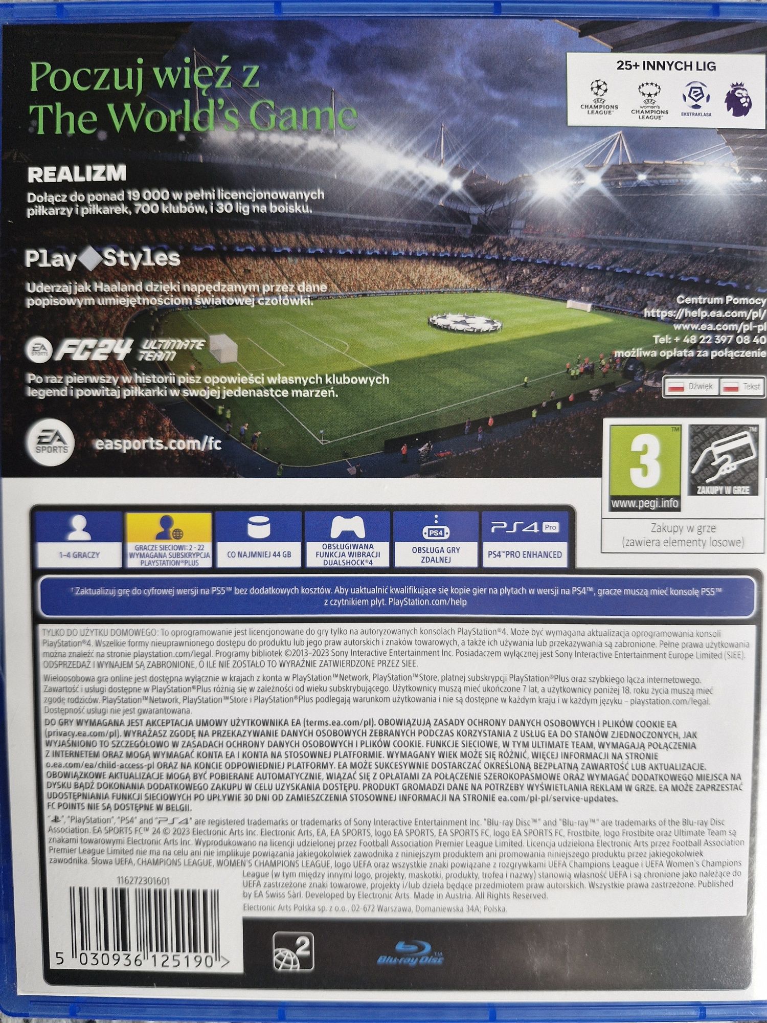 FC 24 gra na konsolę PS4