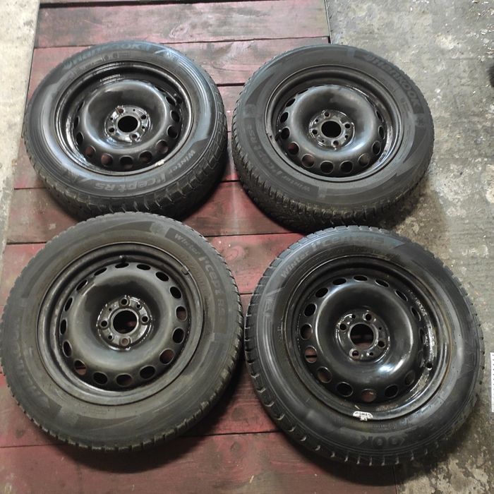 Felgi stalowe 14" Fiat 500 i opony zimowe Hankook
