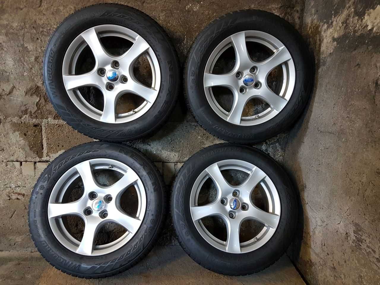 Felgi alu Borbet Ford R16 4x108 opony zimowe 205/60R16 7,6mm 2019r