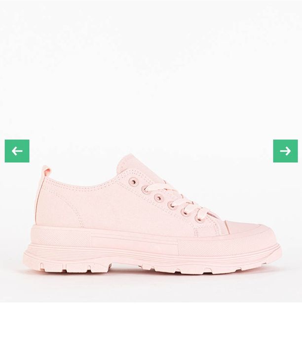 Trampki na wysokiej podeszwie