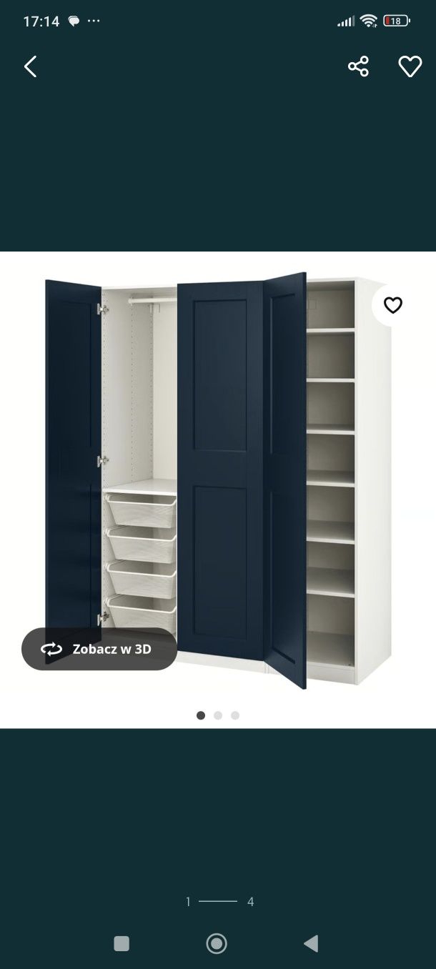 Fronty Ikea pax grimo granat