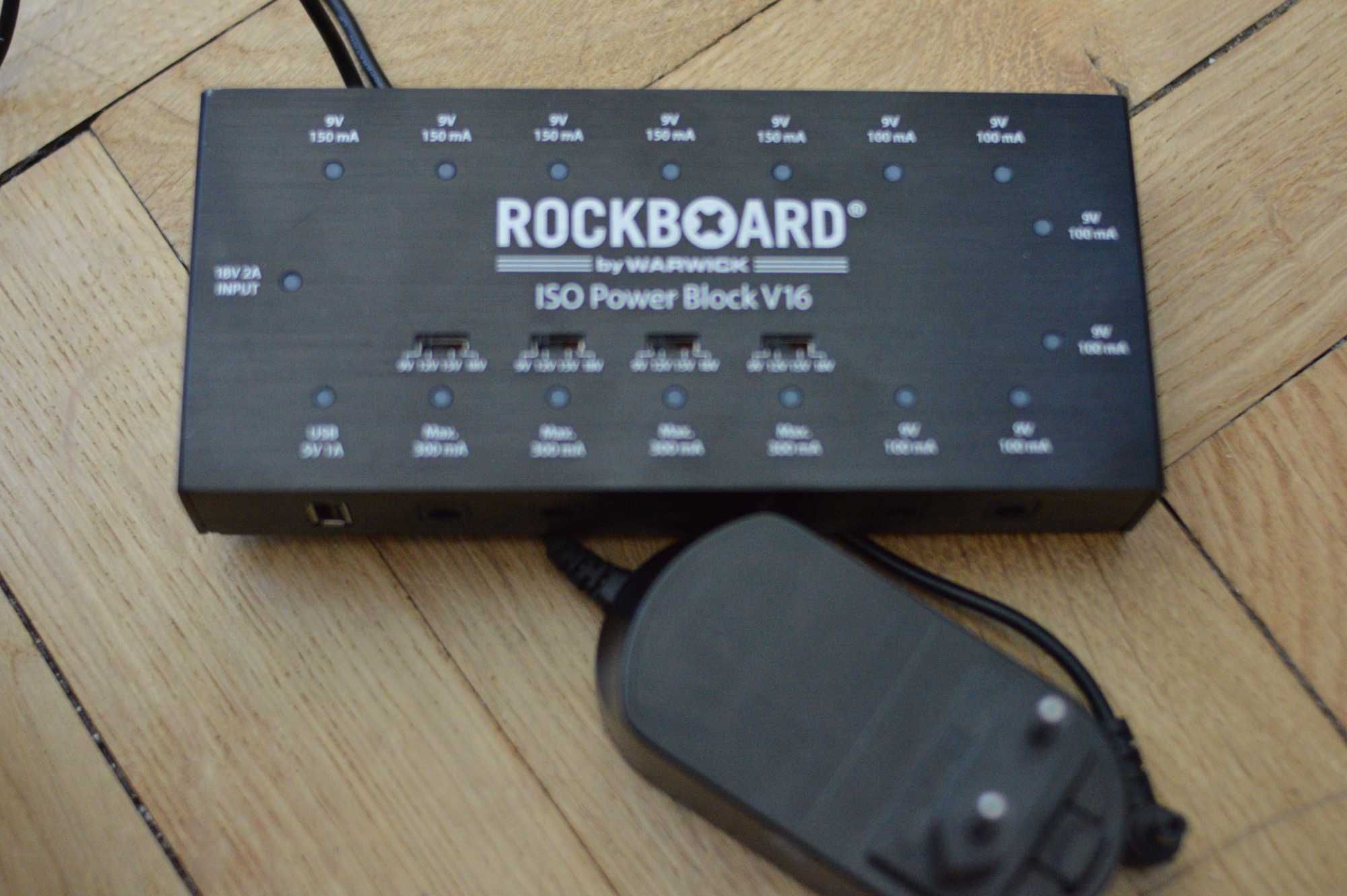 Zasilacz do efektów gitarowych Warwick RockBoard ISO Power Block V16