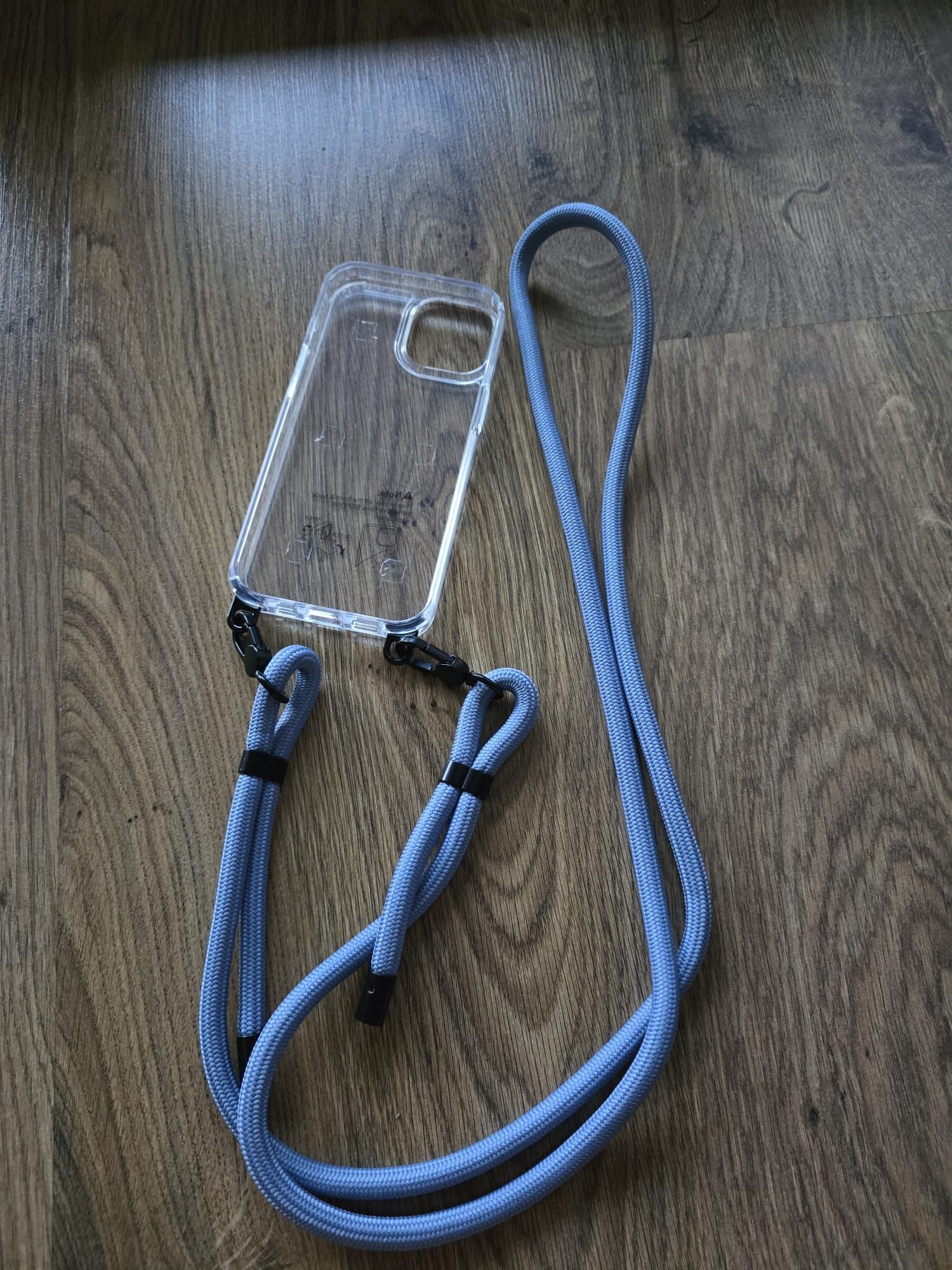 Spark Joy etui plecki silikonowe ze sznurkiem Apple iPhone 15 15 Pro