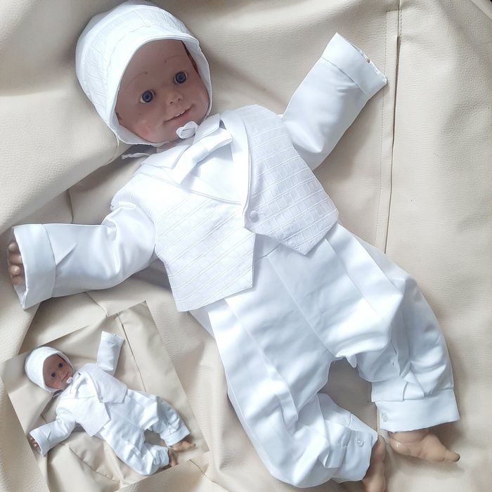 Zestaw roz 68 chrzest 3cz dla chłopca